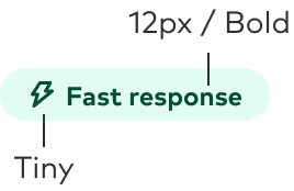 Specifications for the pill component sizing